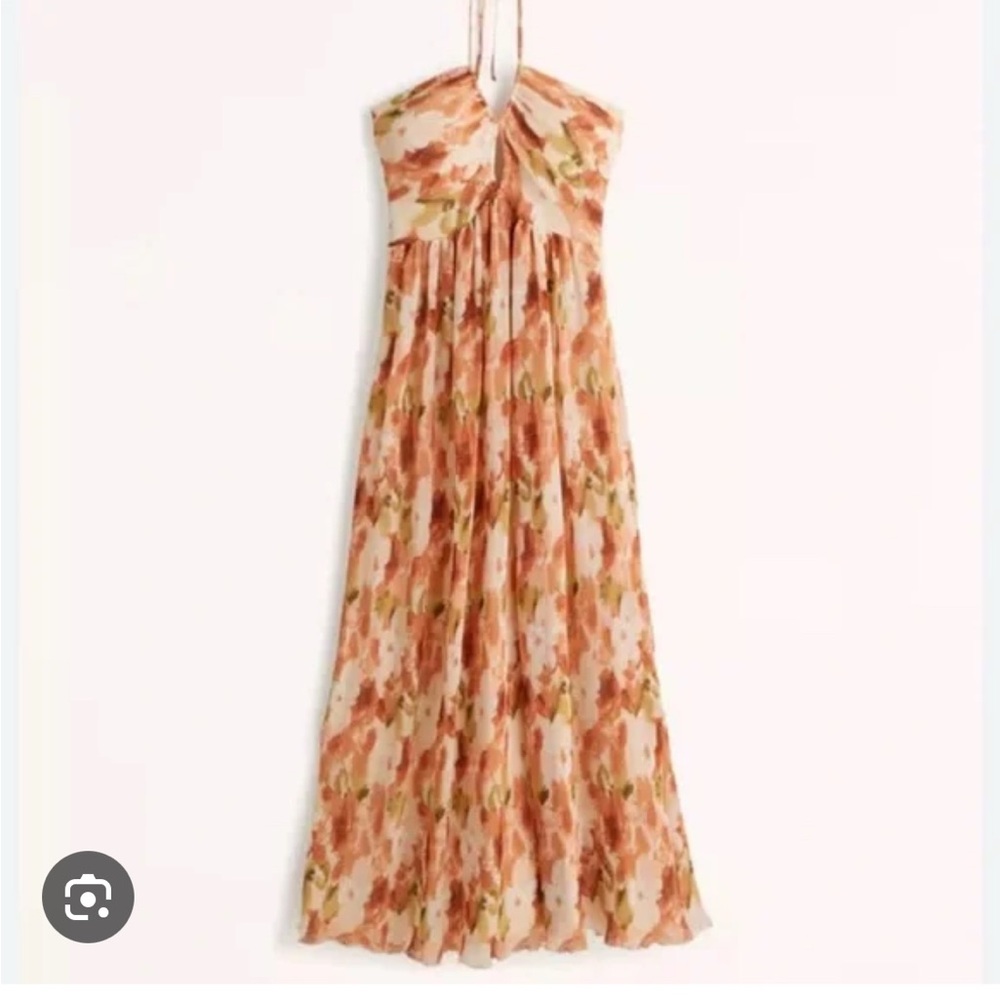 Floral Halter Maxi Dress